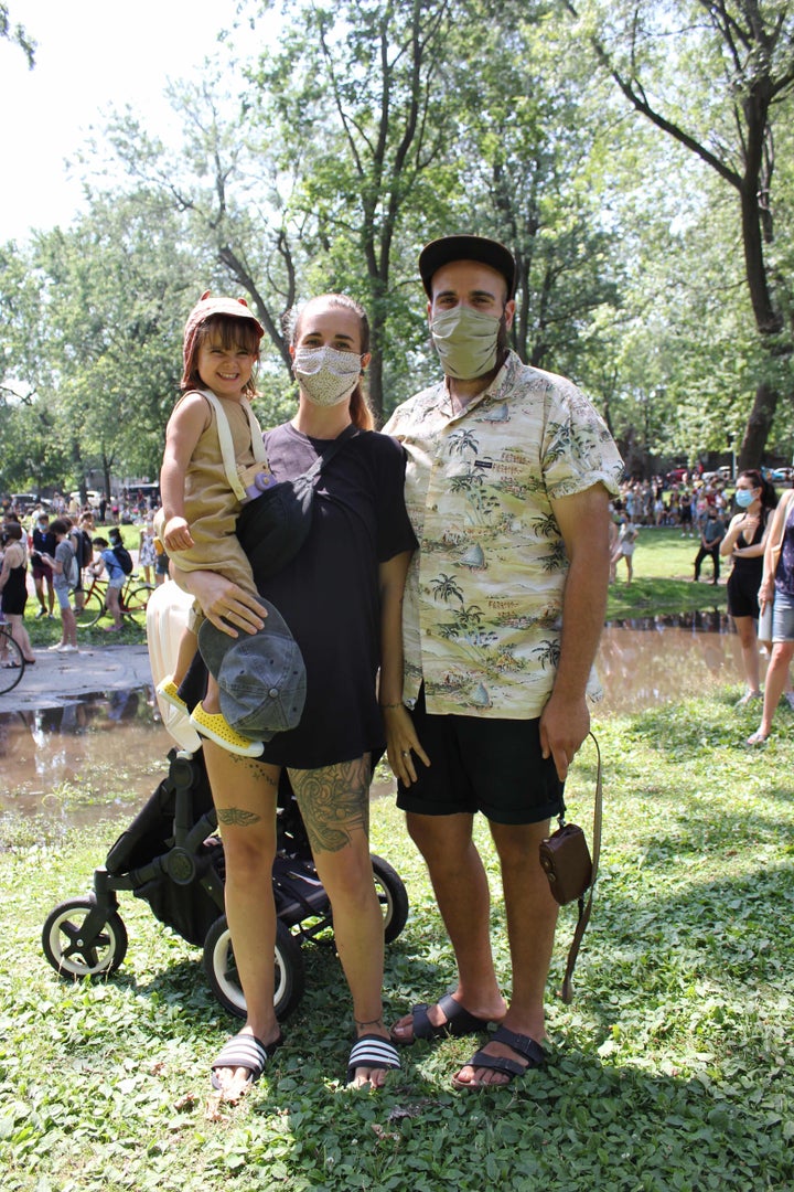 Pat Pereira et sa conjointe sont venus accompagnés de leur fille de 2 ans.