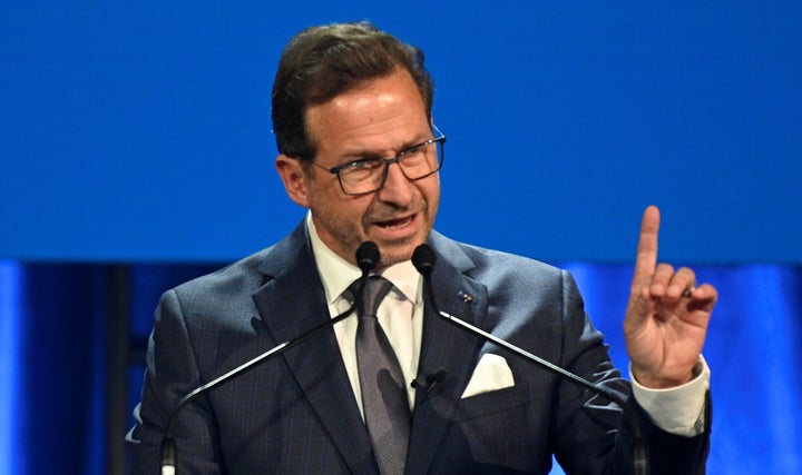 Bloc Québécois Leader Yves-François Blanchet, seen here in Montreal after the federal election in October 2019, denied allegations of sexual assault.