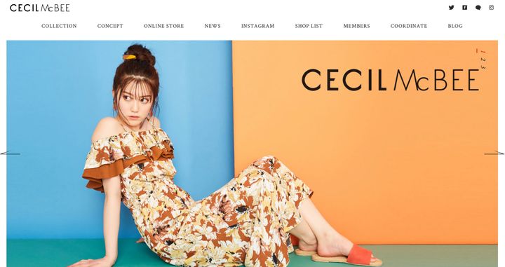 店舗事業からの撤退が発表された「CECIL McBEE」