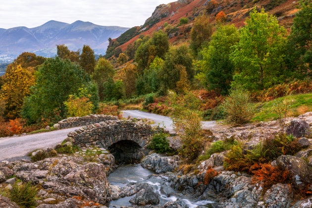 Autumn Colours, Ashness Bridge, Keswick, Lake District, Cumbria, England