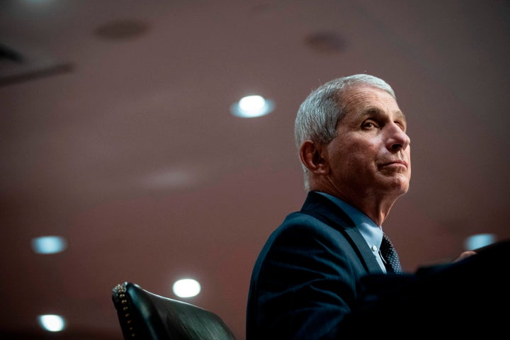 Dr. Anthony Fauci, the United States' top infectious disease expert, listens during a Senate committee hearing in Washington, D.C., on June 30.