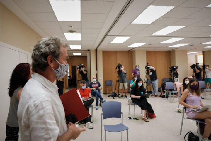 Fernando Simón, ante los periodistas