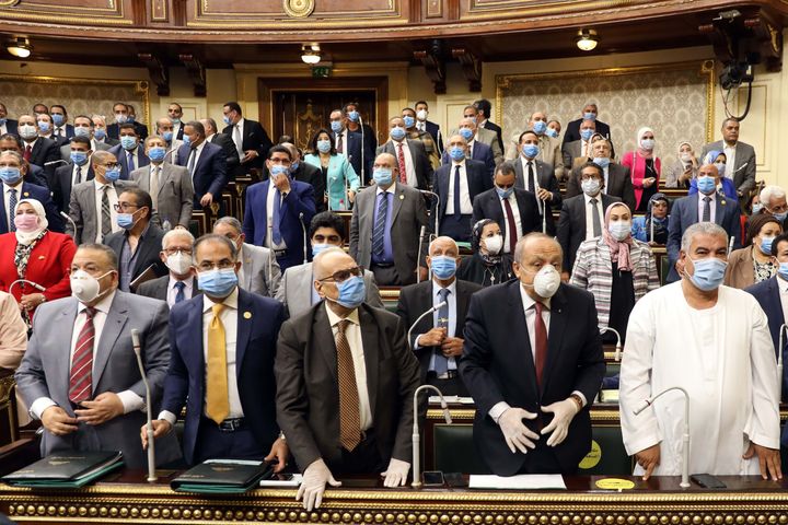 H Βουλή στην Αίγυπτο κατά την κρίσιμη συνεδρίαση. 