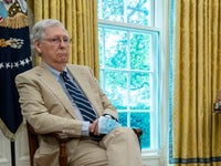 Mitch Mcconnell Wears A Tan Suit Even Though It Caused A Scandal For Obama Huffpost