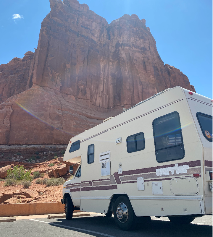 A stop at Arches National Park early in the trip.