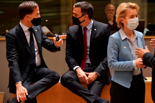 Rutte, Sánchez y Von der