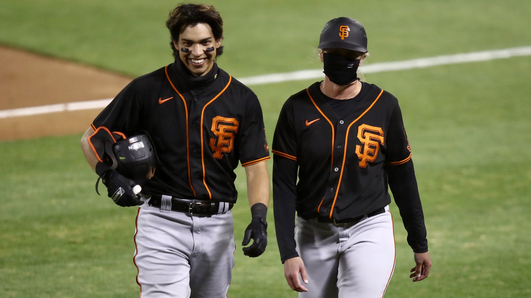 Giants assistant Alyssa Nakken makes MLB history by coaching first base