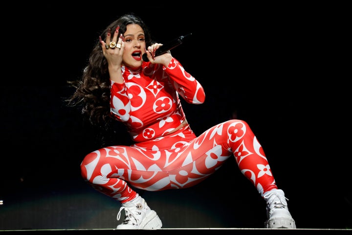Rosalía en un concierto en Los Angeles en enero de 2020.