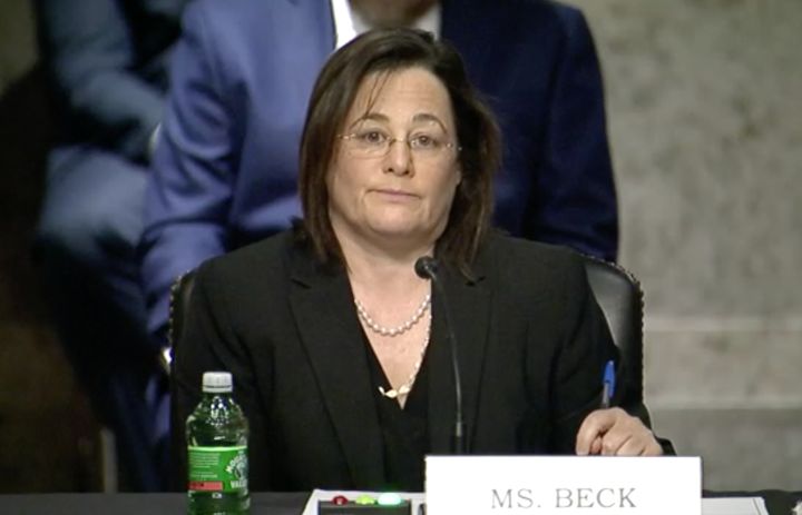 Nancy Beck testifies during her confirmation hearing before the Senate Commerce, Science and Transportation Committee on June 16, 2020.