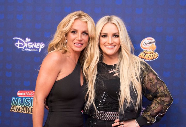 Britney and Jamie Lynn Spears pictured together in 2017.