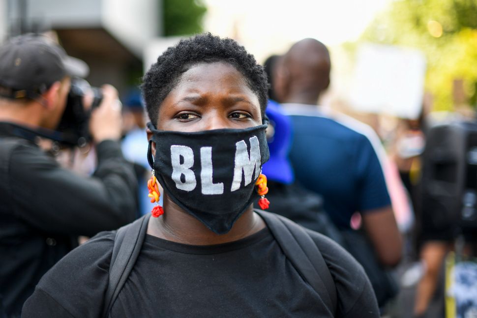 Black Lives Matter protests in London's Hyde Park.