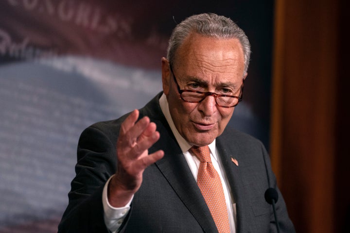 “They can barely cobble together a partisan bill in their own conference,” Senate Minority Leader Chuck Schumer (D-N.Y.) said of Republicans on Wednesday.