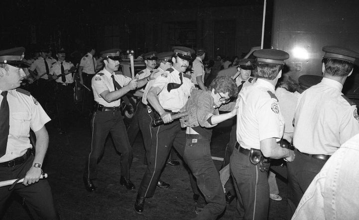 In June of 1981, police raided more bathhouses, sparking further demonstrations in what would come to be known as "The Battle of Church Street," during which officers struck and attempted to detain protesters.