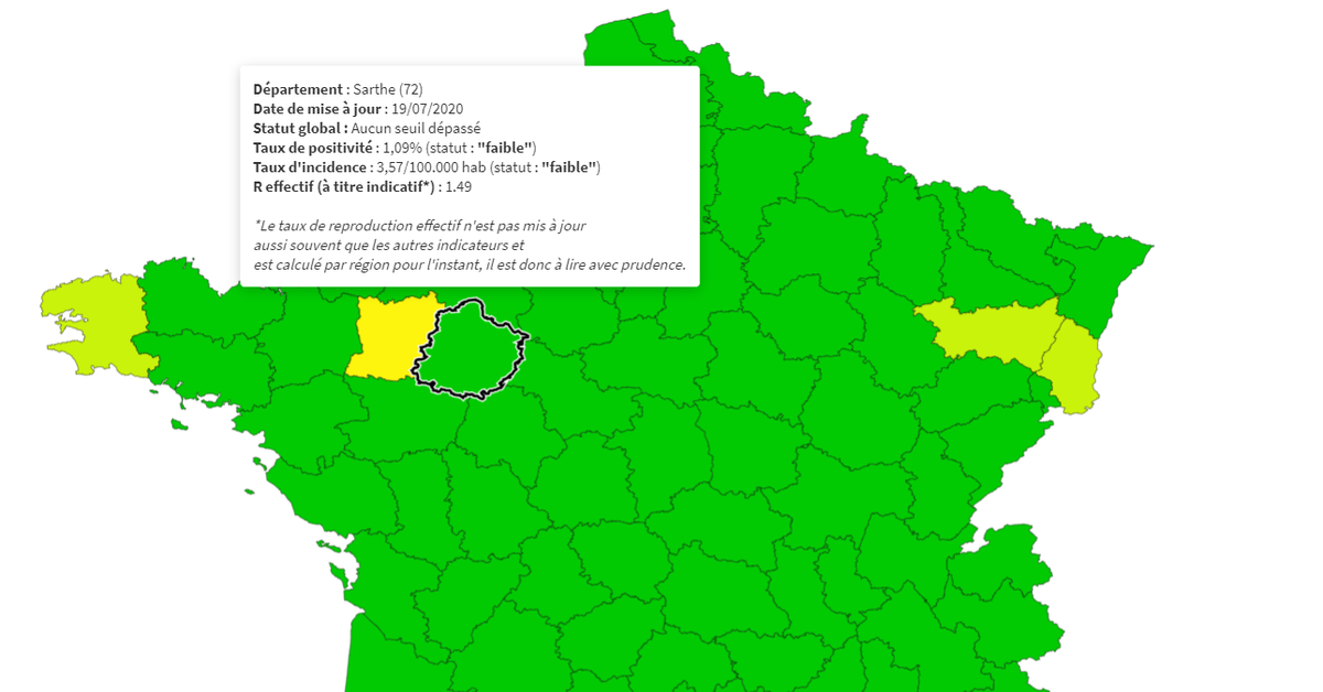 Coronavirus Notre Carte De France Pour Suivre L Evolution En Temps Reel Du Covid 19 Le Huffpost Coronavirus Notre Carte De France Pour Suivre L Evolution En Temps Reel Du Covid 19 Le Huffpost
