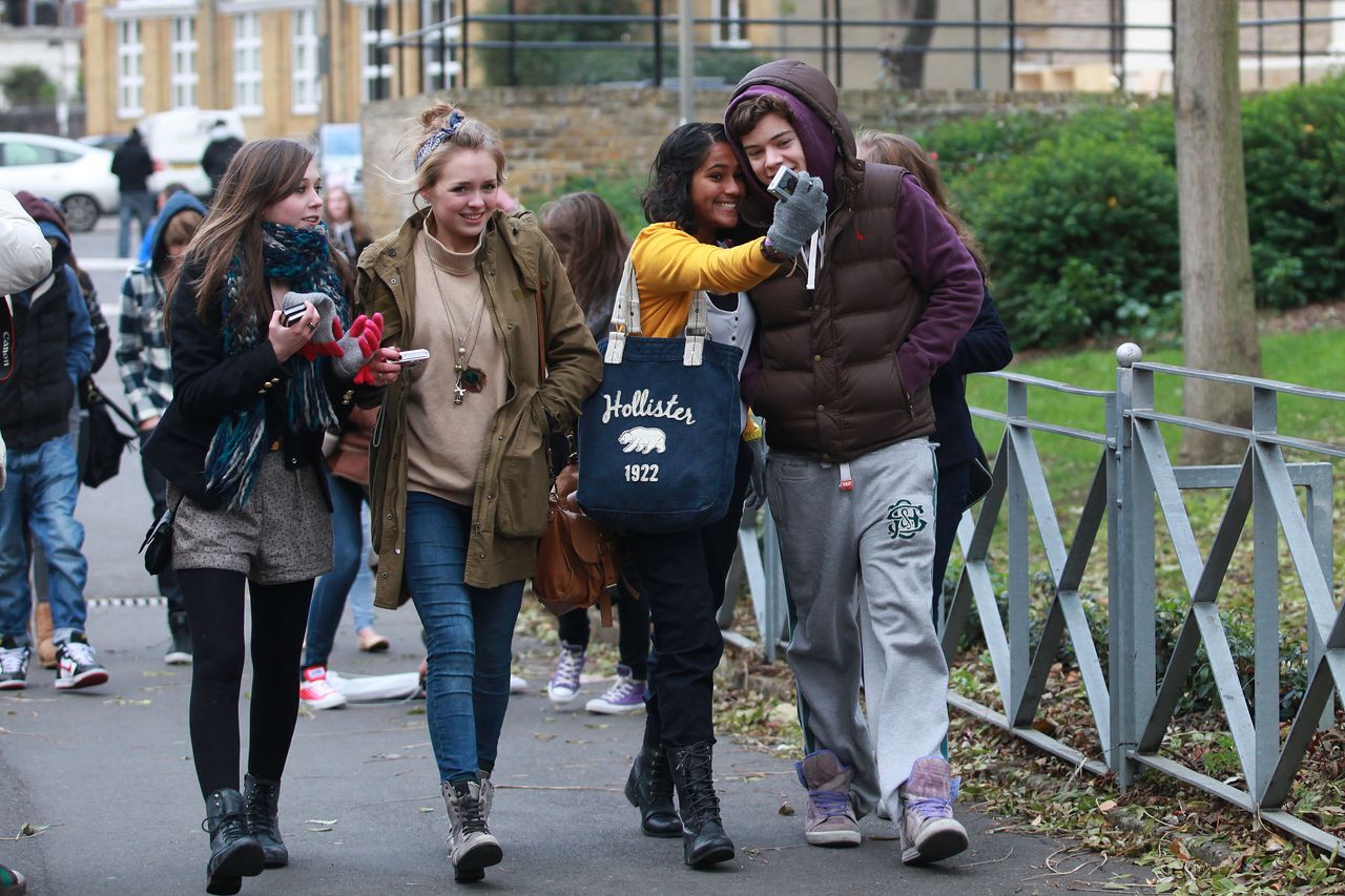 Harry Styles meeting fans out and about during the filming of The X Factor in 2010