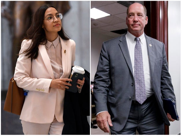 Alexandria Ocasio-Cortez and Ted Yoho.