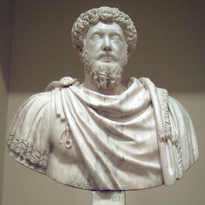 Estátua de Marco Aurélio, o Imperador Filósofo, no Museu do Prado, na Espanha.