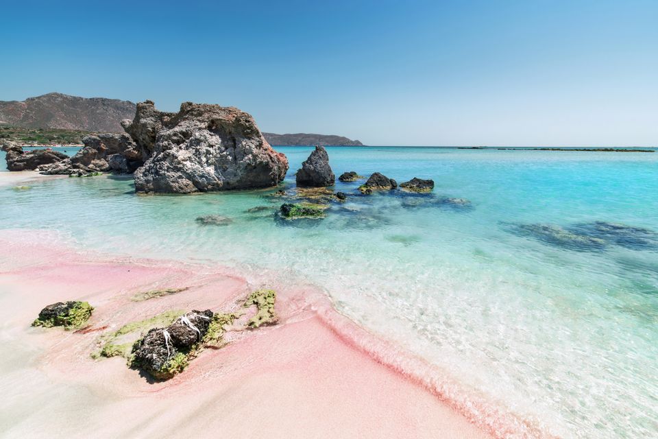  Η ροζ άμμος στο Ελαφονήσι της Κρήτης 