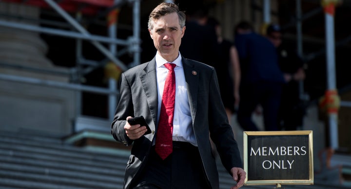 Rep. Van Taylor (R-Texas) walks down the House steps after a vote on Sept. 18, 2019.