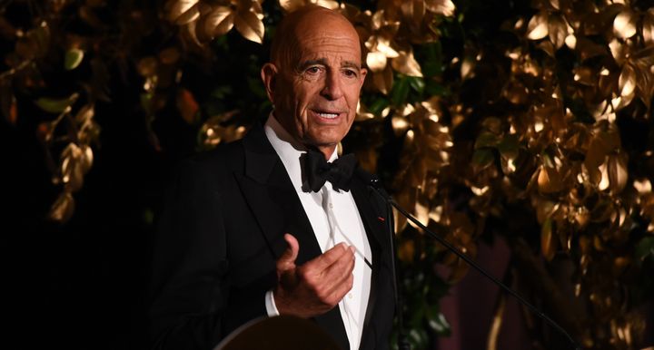 Thomas Barrack speaks at a gala at The Plaza Hotel in New York on Nov. 12, 2018.