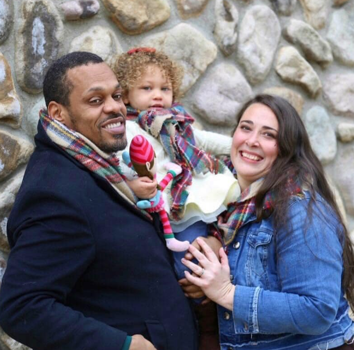 Pamela and Walter Chandler, here with their daughter Jasmine, have gotten a huge response to a Facebook post about their experiences as a mixed-race couple. The family lives in Ohio.