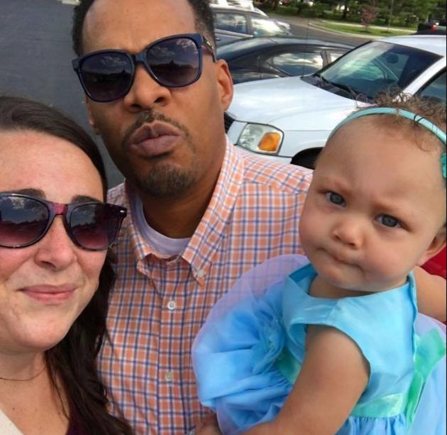 When the Chandlers, seen here when their daughter was baby, first started dating, Walter was prepared for subtle racist responses. For Pamela, the reactions came as a surprise. 