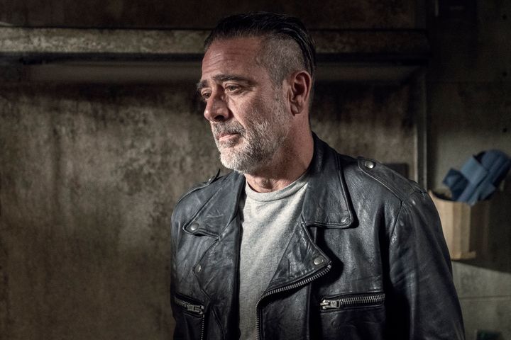 Negan probably thinking about how awkward it's going to be seeing Maggie.