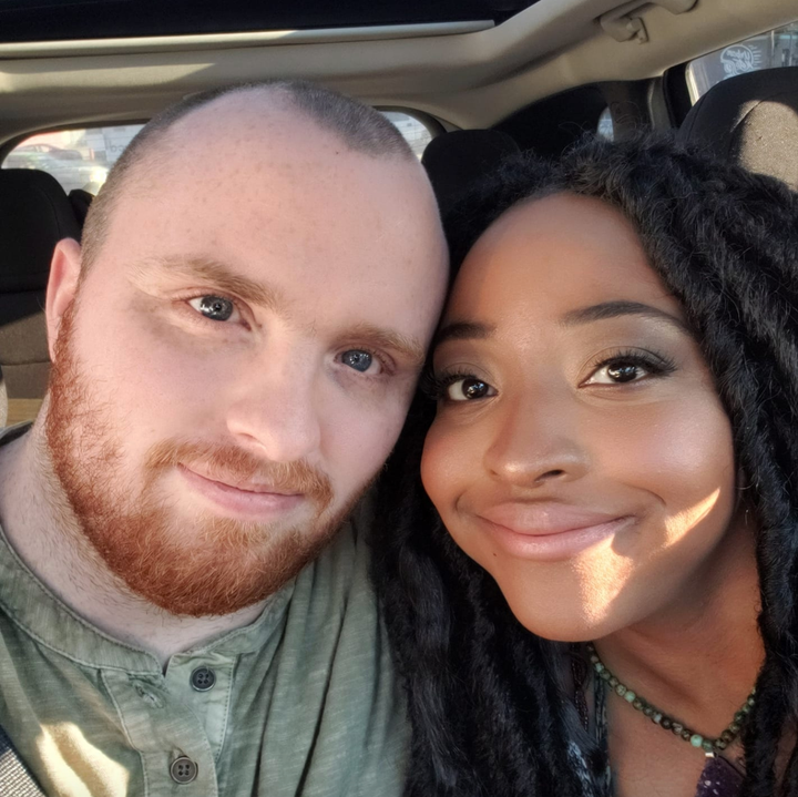 Garrett Foster (left) and Whitney Mitchell regularly attended Black Lives Matter demonstrations in Austin, witnesses said.