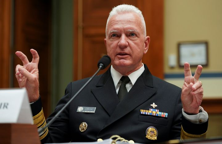 Assistant Secretary for Health Admiral Brett Giroir testifies before a House select committee on efforts to fight the coronavirus in early July.