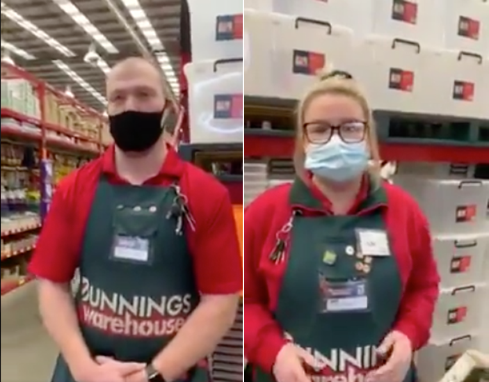 Bunnings staff 