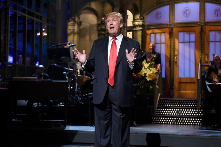 Donald Trump during his "Saturday Night Live" monologue on Nov. 7, 2015.