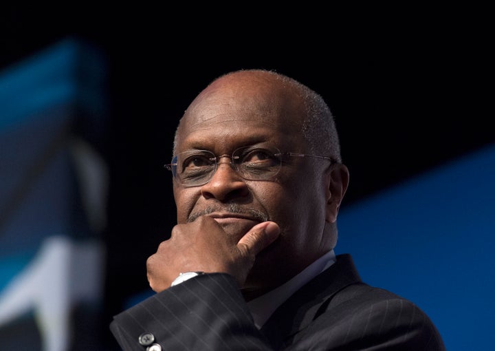 Herman Cain, pictured in 2014, rose to political prominence as a member of the Tea Party movement and ran for the Republican presidential nomination in 2012.