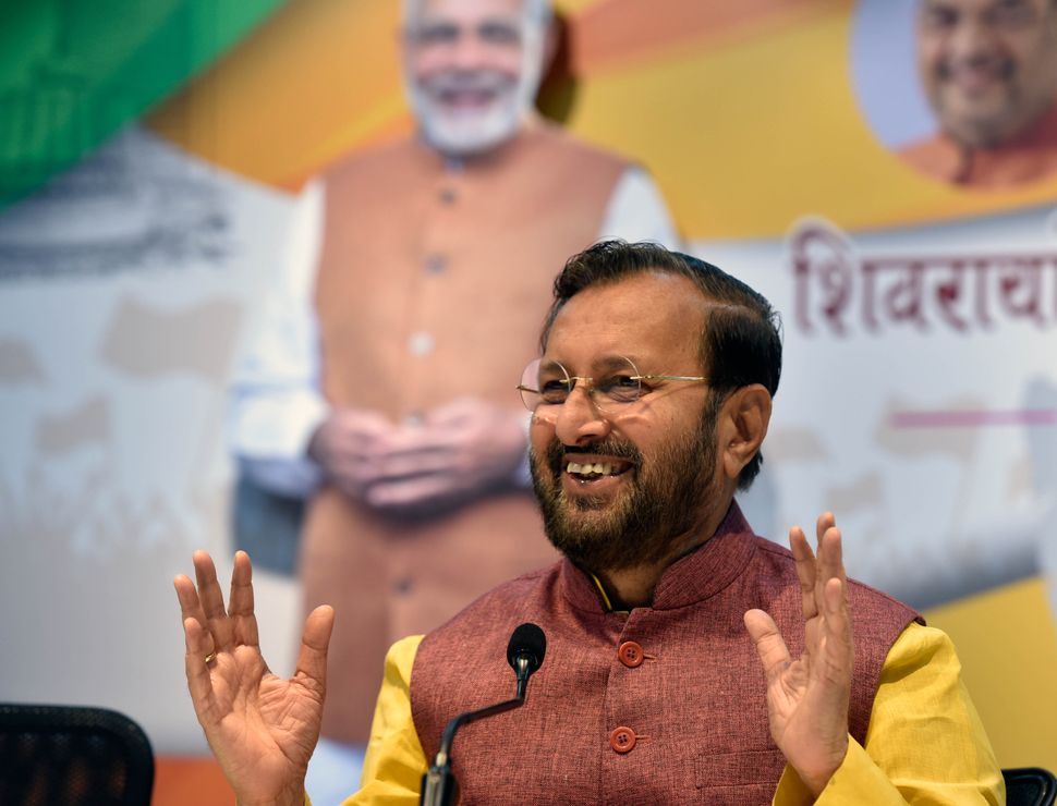Minister of Information and Broadcasting and Minister of Environment, Forest and Climate Change Prakash Javadekar in a file photo.
