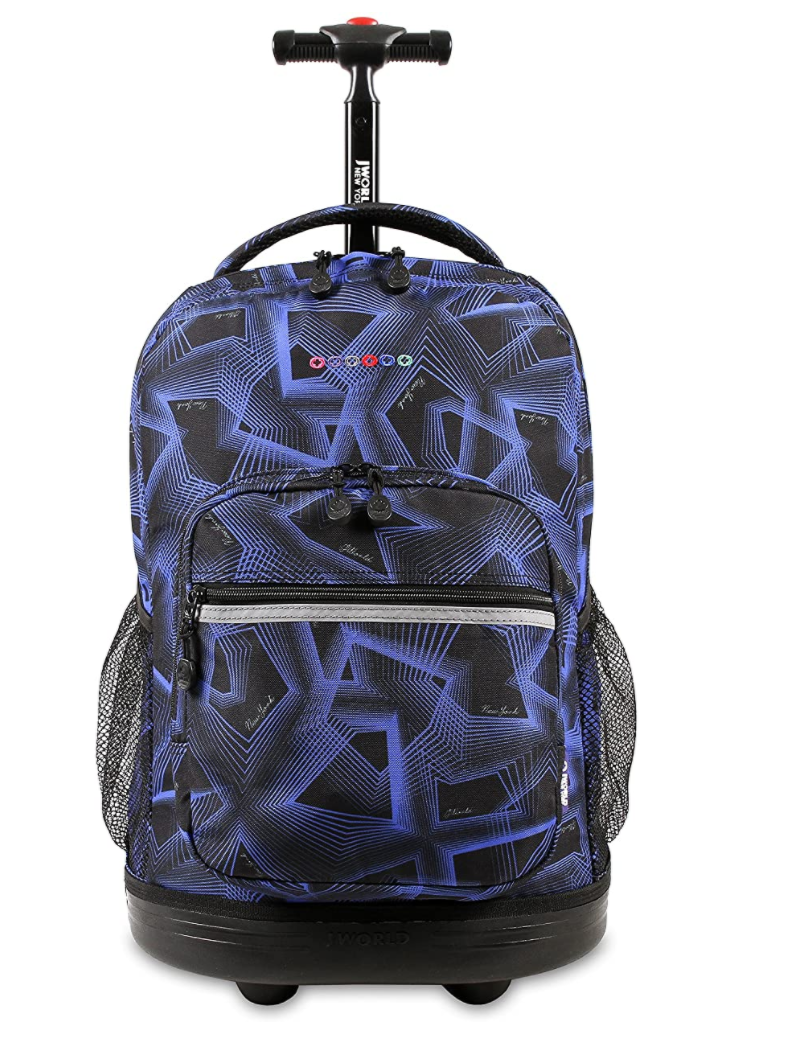 Boy rolling discount backpacks for school