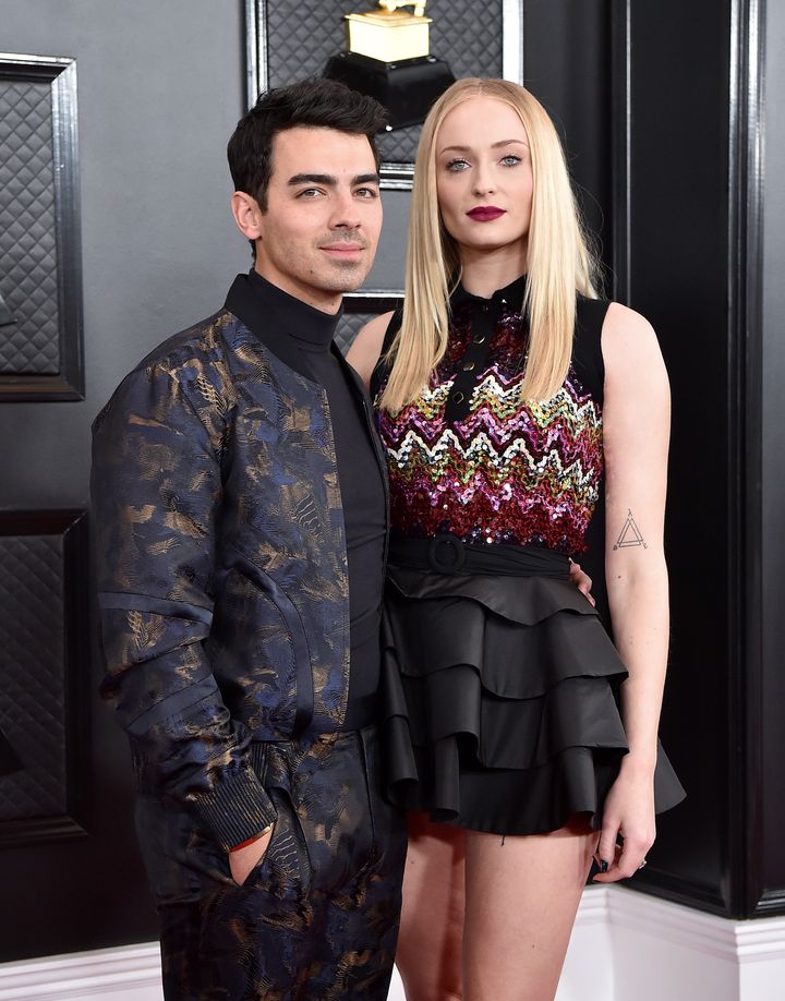 Joe Jonas and Sophie Turner attend the 62nd Annual GRAMMY Awards at Staples Center on January 26, 2020 in Los Angeles, California. 