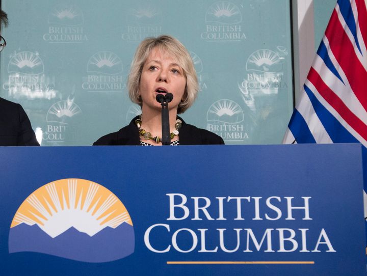 Dr. Bonnie Henry, Provincial Health Officer of British Columbia, during a news conference regarding the coronavirus in Vancouver, B.C., on 31 January 2020.
