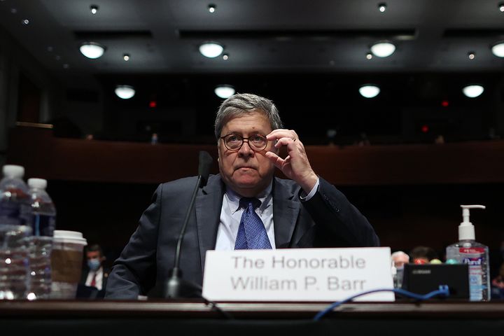Attorney General William Barr listens to testimony during a House Judiciary Committee hearing, July 28, 2020, in Washington, D.C.