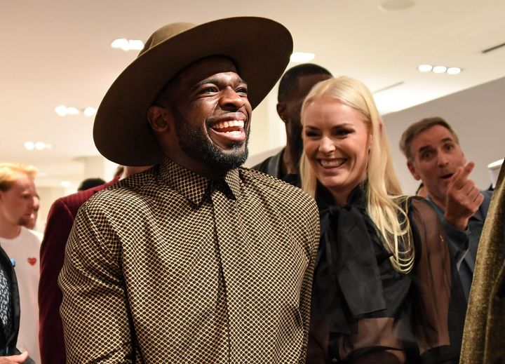 P.K. Subban and Lindsey Vonn in Montreal in August 2019.