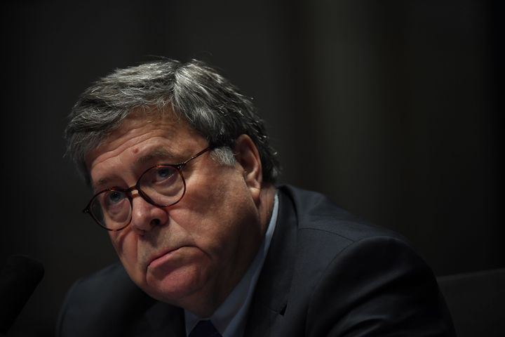 Attorney General William Barr testifies before the House Judiciary Committee hearing on Tuesday in Washington, D.C.