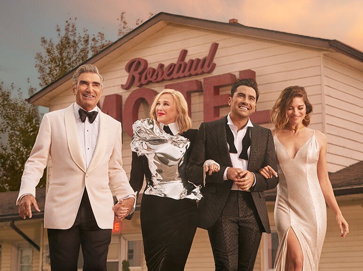 Eugene Levy, Catherine O'Hara, Dan Levy and Annie Murphy of "Schitt's Creek."