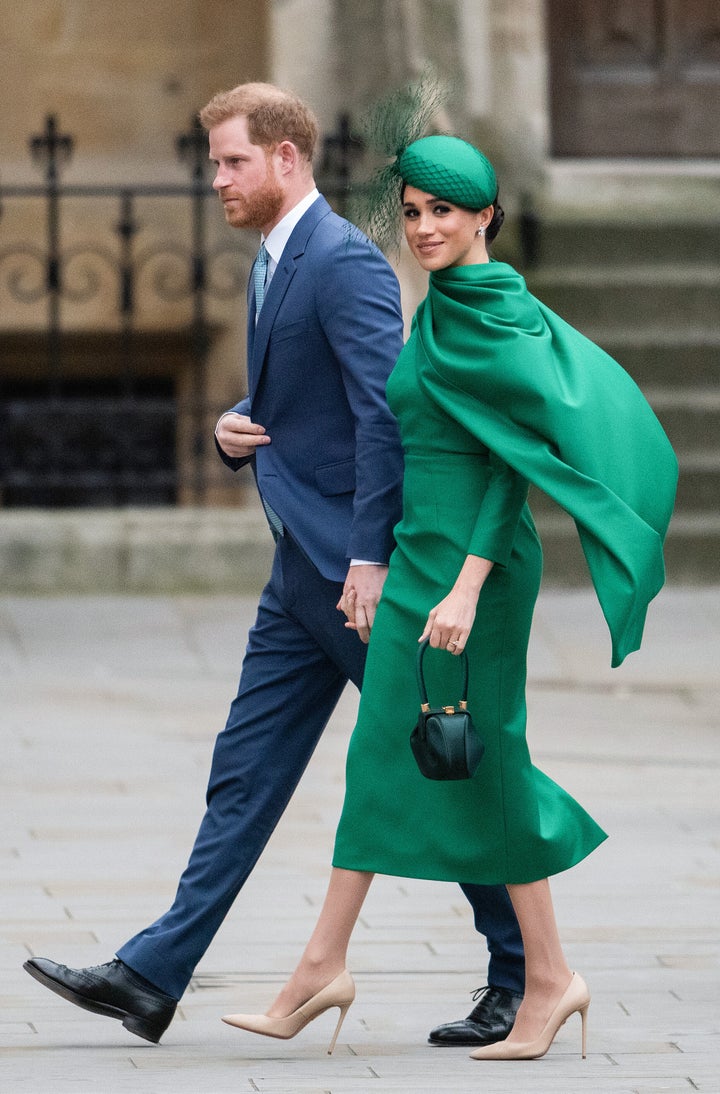 The Duke and Duchess of Sussex attend the Commonwealth Day Service 2020 on March 9 in London.&nbsp;