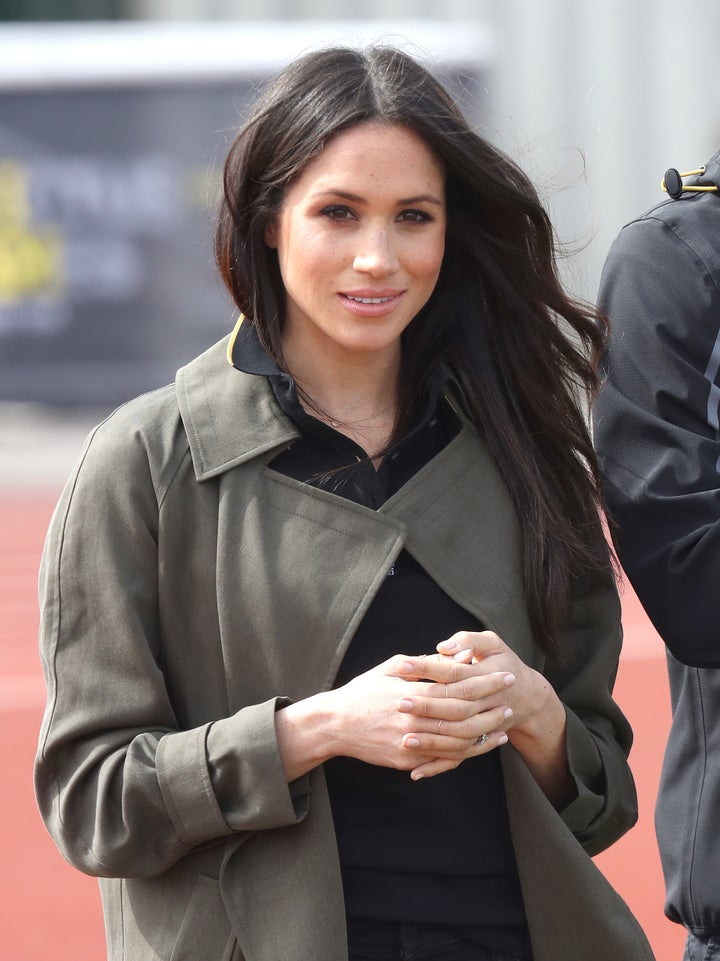 Meghan Markle attends the U.K. team trials for the Invictus Games Sydney at the University of Bath Sports Training Village on