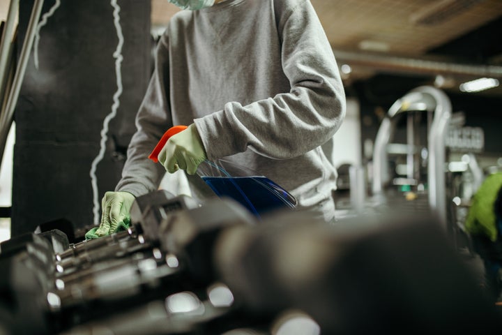 Gyms that re-open will likely be cleaned and disinfected regularly, and should have other procedures in place.