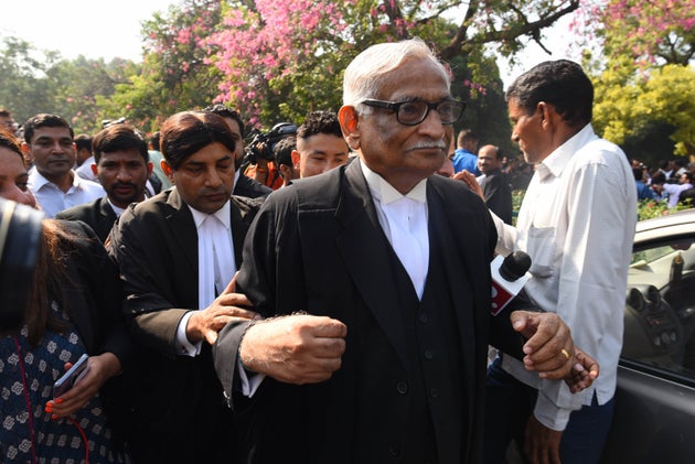 Rajeev Dhavan at the Supreme Court in New