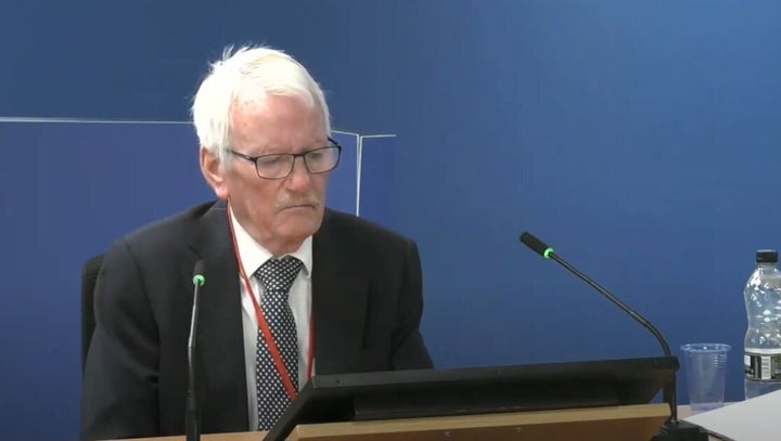 Senior fire consultant Terry Ashton giving evidence.