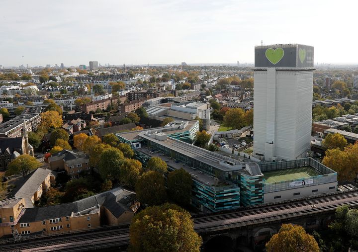 <strong>The Grenfell Tower in London pictured in October of last year.</strong>