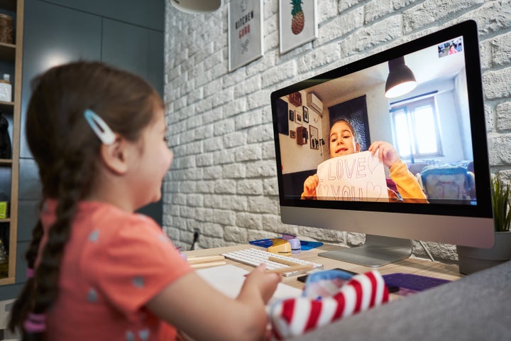 Even virtual playdates are beneficial to kids' wellbeing.&nbsp