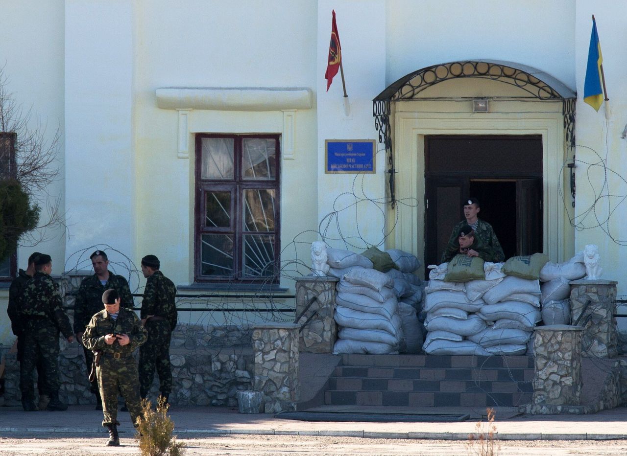 Ουκρανοί στρατιώτες στην Κριμαία 23 Μαρτίου 2014