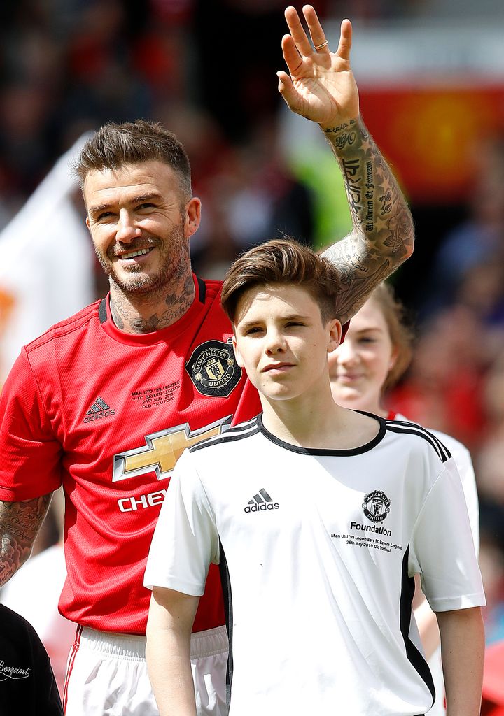 David Beckham and son Cruz