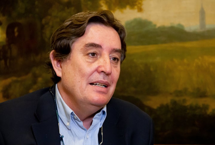 García Montero, durante la entrevista